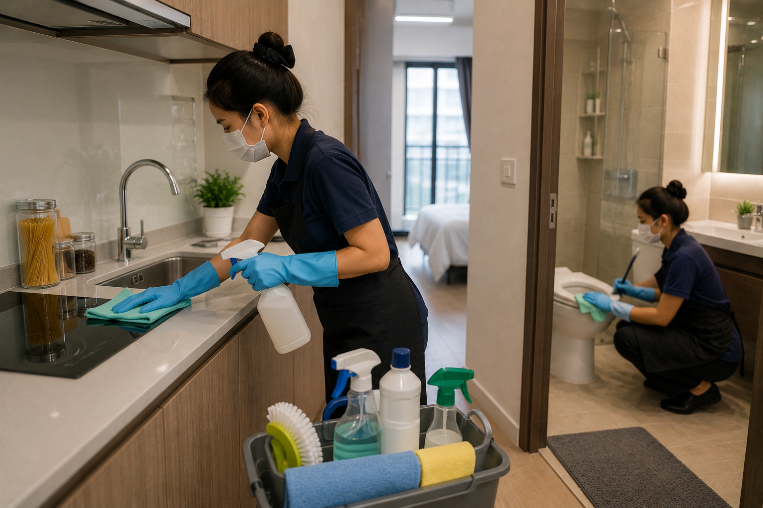 การทำความสะอาดแบบ Deep Cleaning สำหรับครัวและห้องน้ำคอนโดในไทย
