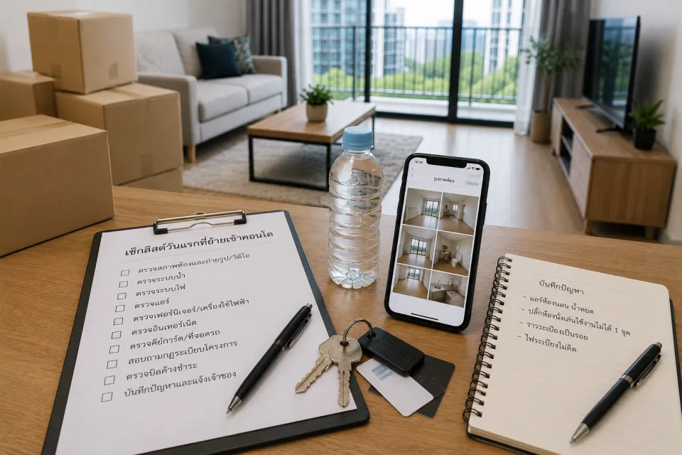First-day checklist after receiving the keys and moving into a condo in Thailand