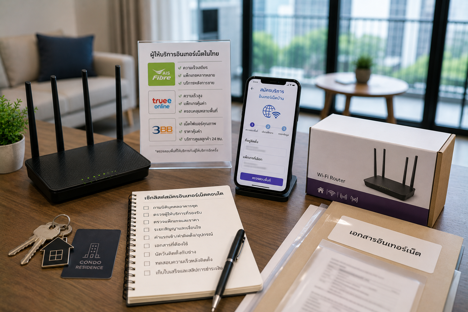 Checklist for arranging condo internet in Thailand before installation